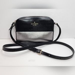 kate spade Ivy Street Leather Bag *Black/Silver* EUC